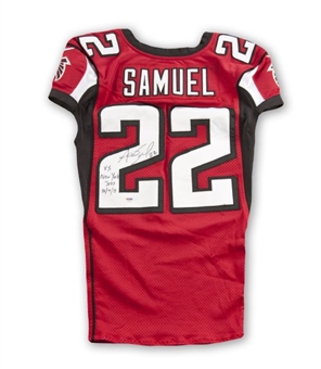 2013 Asante Samuel Game Worn and Signed Atlanta Falcons Home Alternate Jersey (Samuel LOA)
